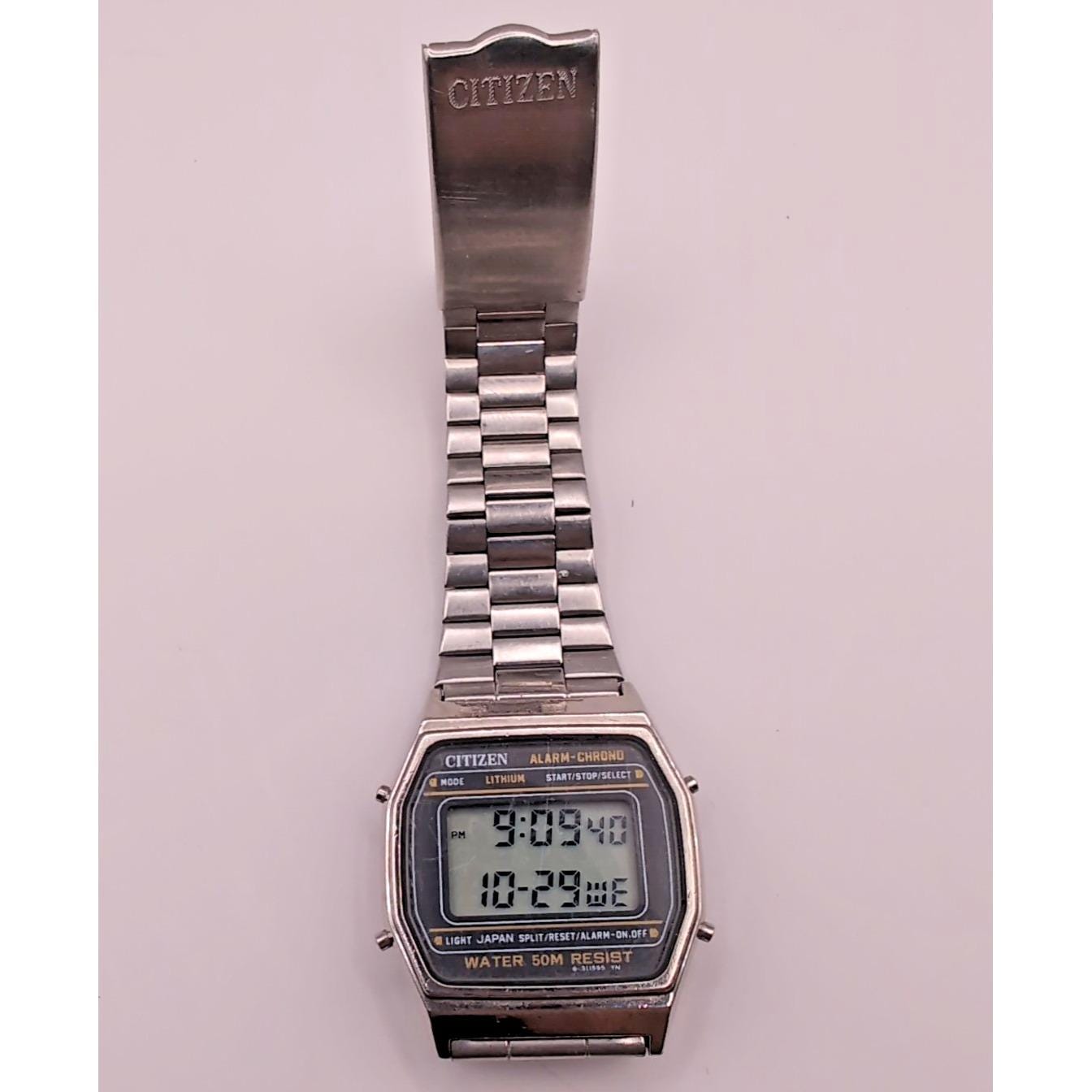 CITIZEN デジアナ　アナデジ　GN-4-S Citizen GN-4W-S Eco Drive Grey Dial Stainless Steel Bracelet Men's
