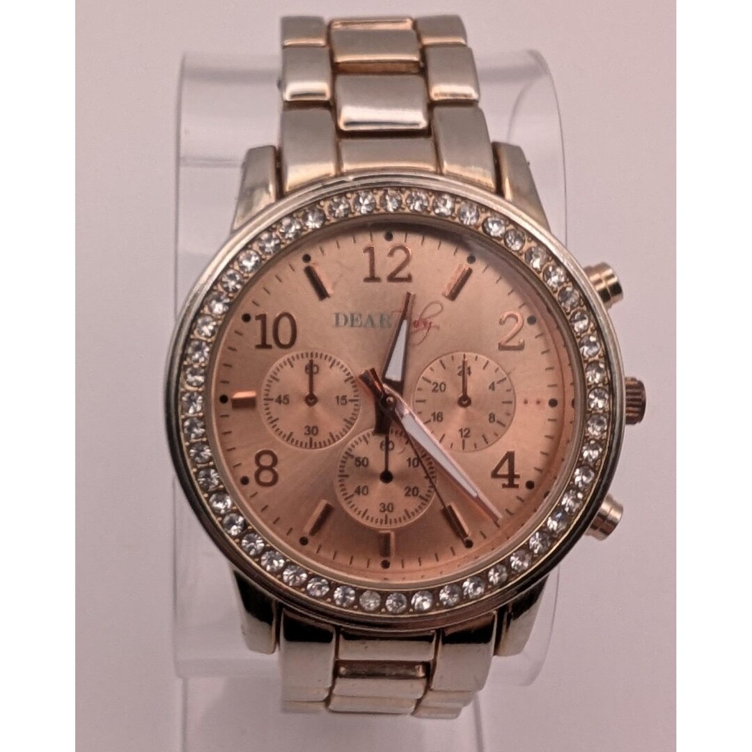 Dear Ruby Dear Ruby Rose Gold Dial Rose Gold Stainless Women's Watch, New Battery ...