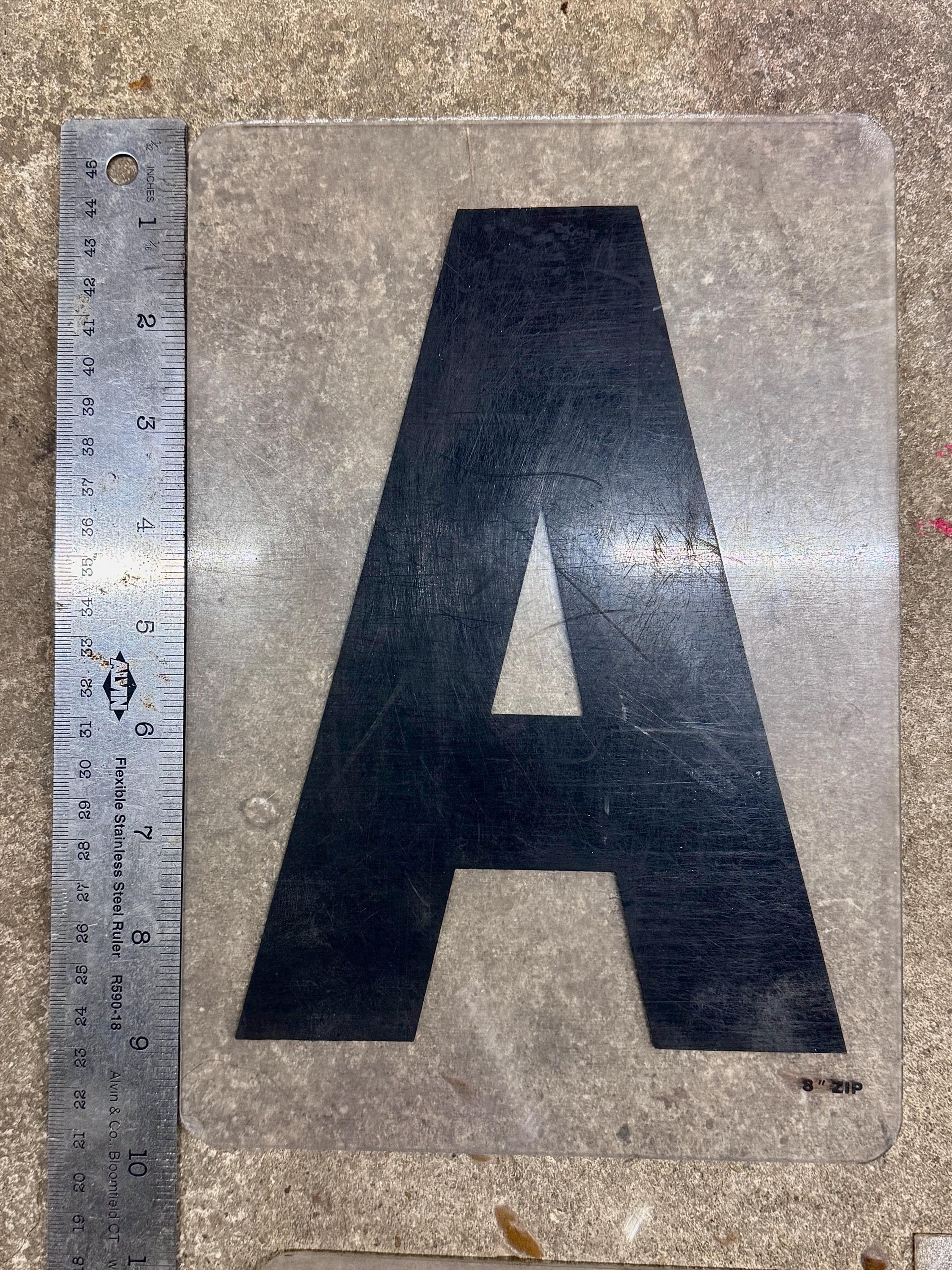 Vintage Sign Letters 8in on 10 Light up Rigid Acrylic Outdoor Marquee ...