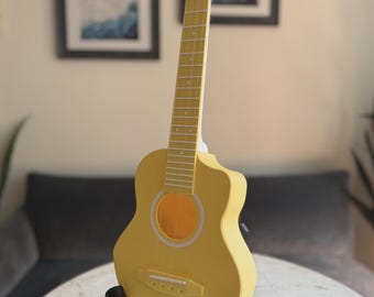 Citrongul 3D-tryckt konsertukulele