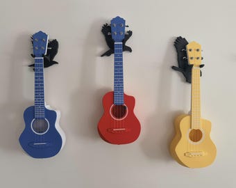 Customized 3D Printed Concert Ukulele - Plugin Option Available