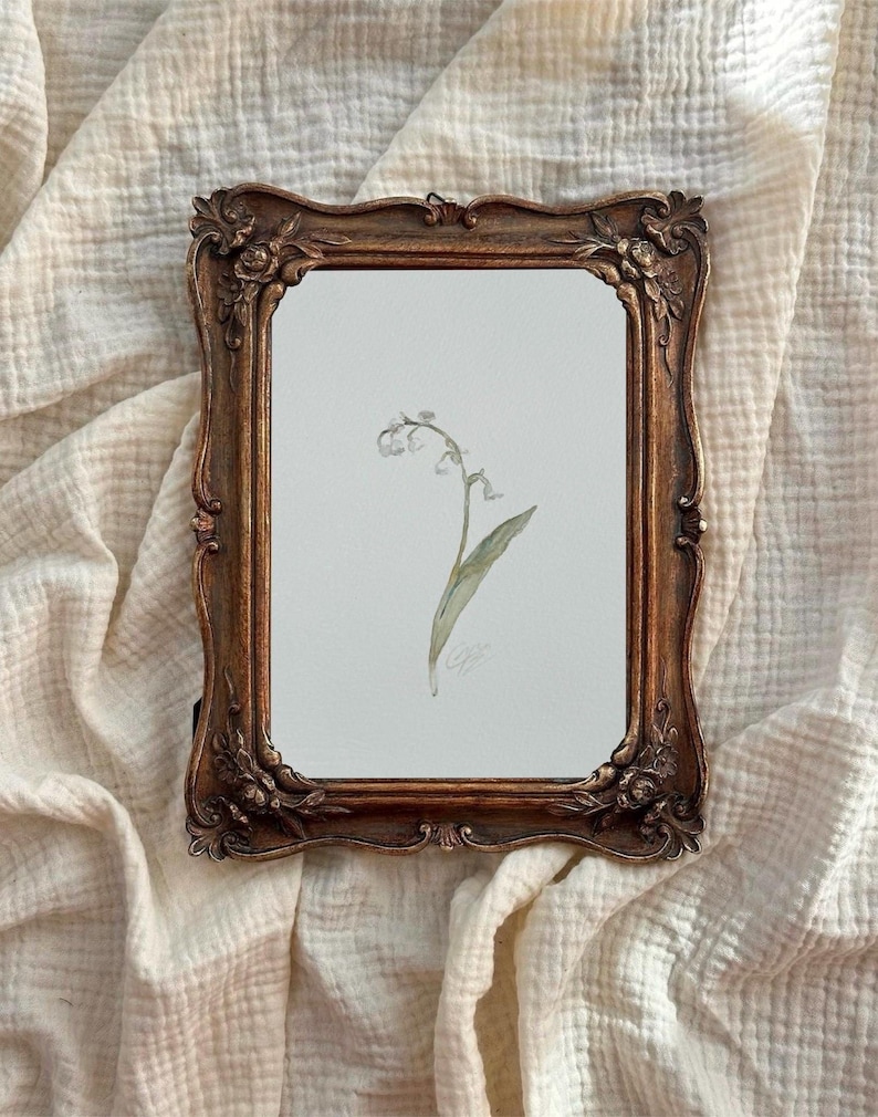 Personalised Birth Flower Watercolor Print – Custom Floral Art (Framed or Unframed) image 6