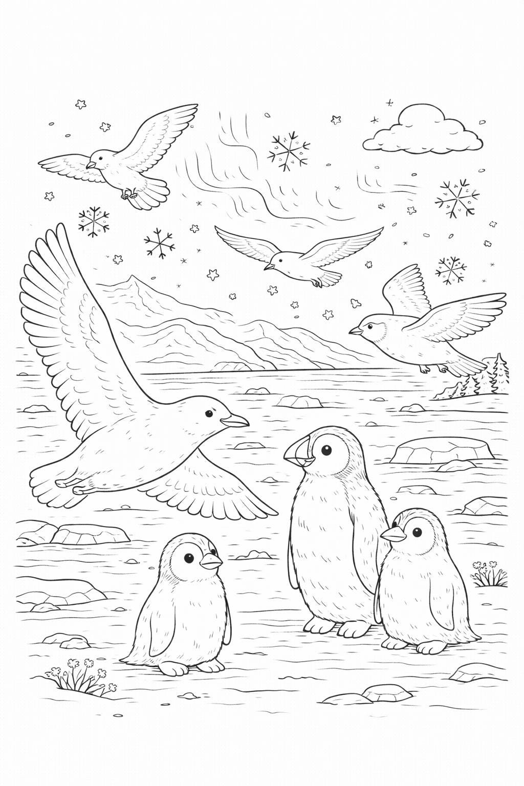 Arctic Animals Coloring Book for Kids | 30 Pages Printable | Tundra ...