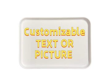 Custom Plastic Tray, Personalized Photo Logo Serving Tray