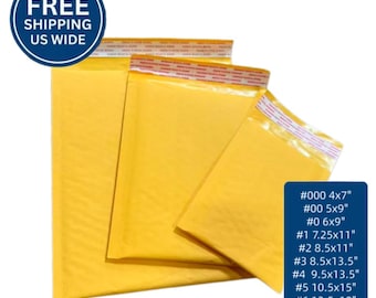 Any Size Kraft Bubble Mailers Self Seal Padded Envelopes Durable Shipping Bags