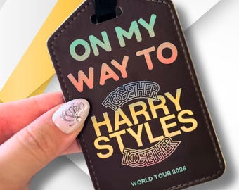 Luggage Tag - On My Way To Harry Styles World Tour 2026