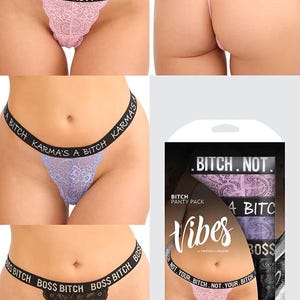 Bitch Pack 3-delat spetstring