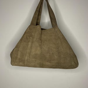 Army Green Suede Tallulah Tote #2410