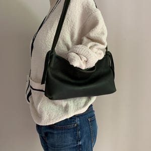 Emerald Green Leather Frankie Bag #2402