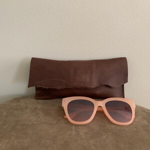 Brown Leather Clutch- 1992