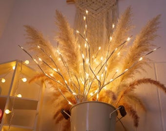 Boho LED Zweig Lichter - Warmweiße dekorative Zweige für ein gemütliches Home Styling