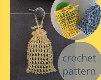 Crochet pattern bathroom soap saver gift for mom, pdf pattern