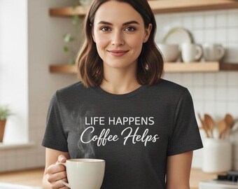 Kaffe är en riktig kaffe-t-shirt - kaffe är en riktig kaffe-t-shirt