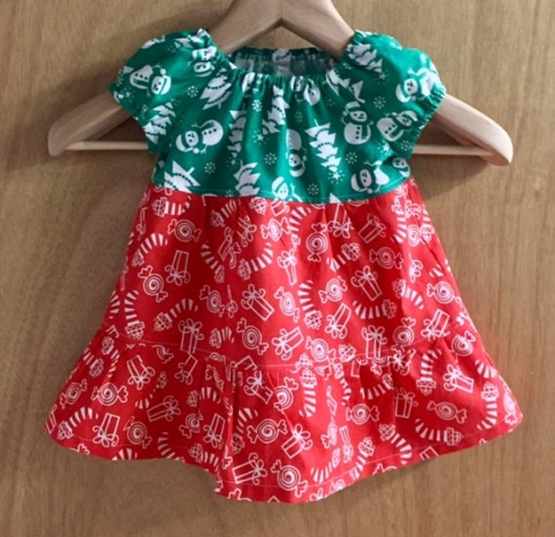 Christmas Dress with Bloomers Infant size 12 months  Etsy