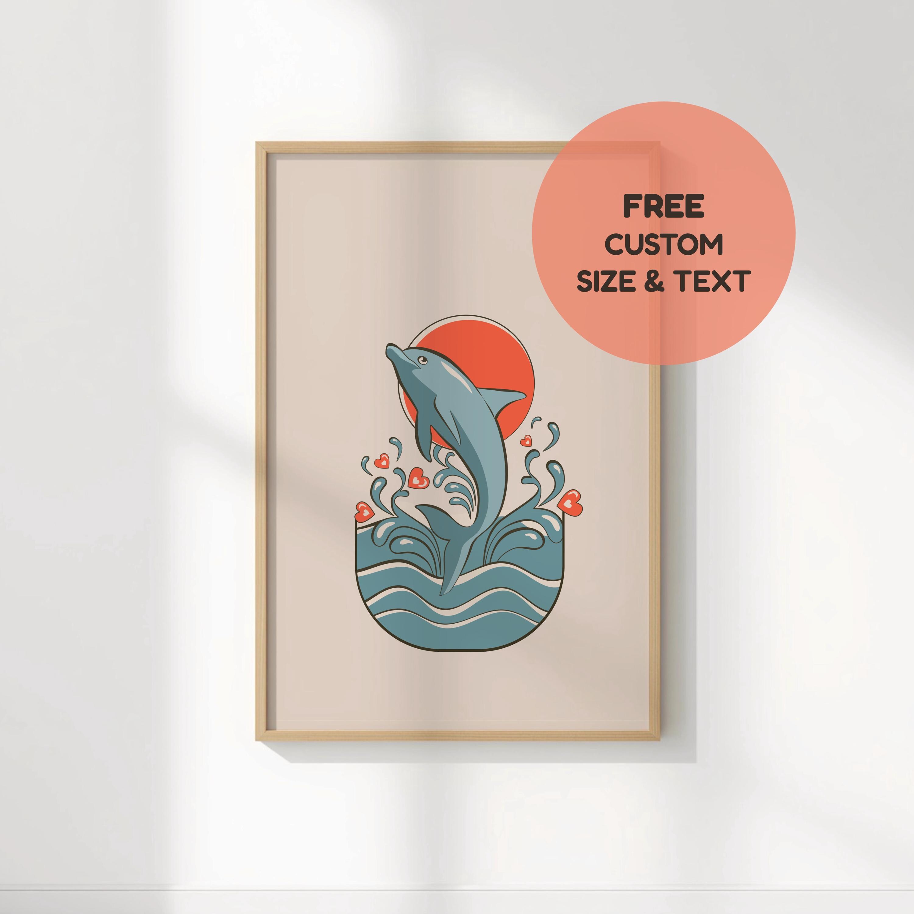 Japanese Dolphin Art Prints - Etsy
