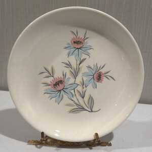 Vtg MCM Set Of 6 Salad Plates 7.25"Steubenville Pottery Fairlane Pattern USA