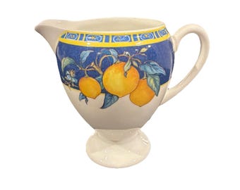 Jarra para crema de limón Wedgewood Citron vintage, de porcelana fina, fabricada en Inglaterra.