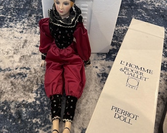 Vintage L'Homme Roger & Gallet Pierrot Doll "Napili"  #8604
