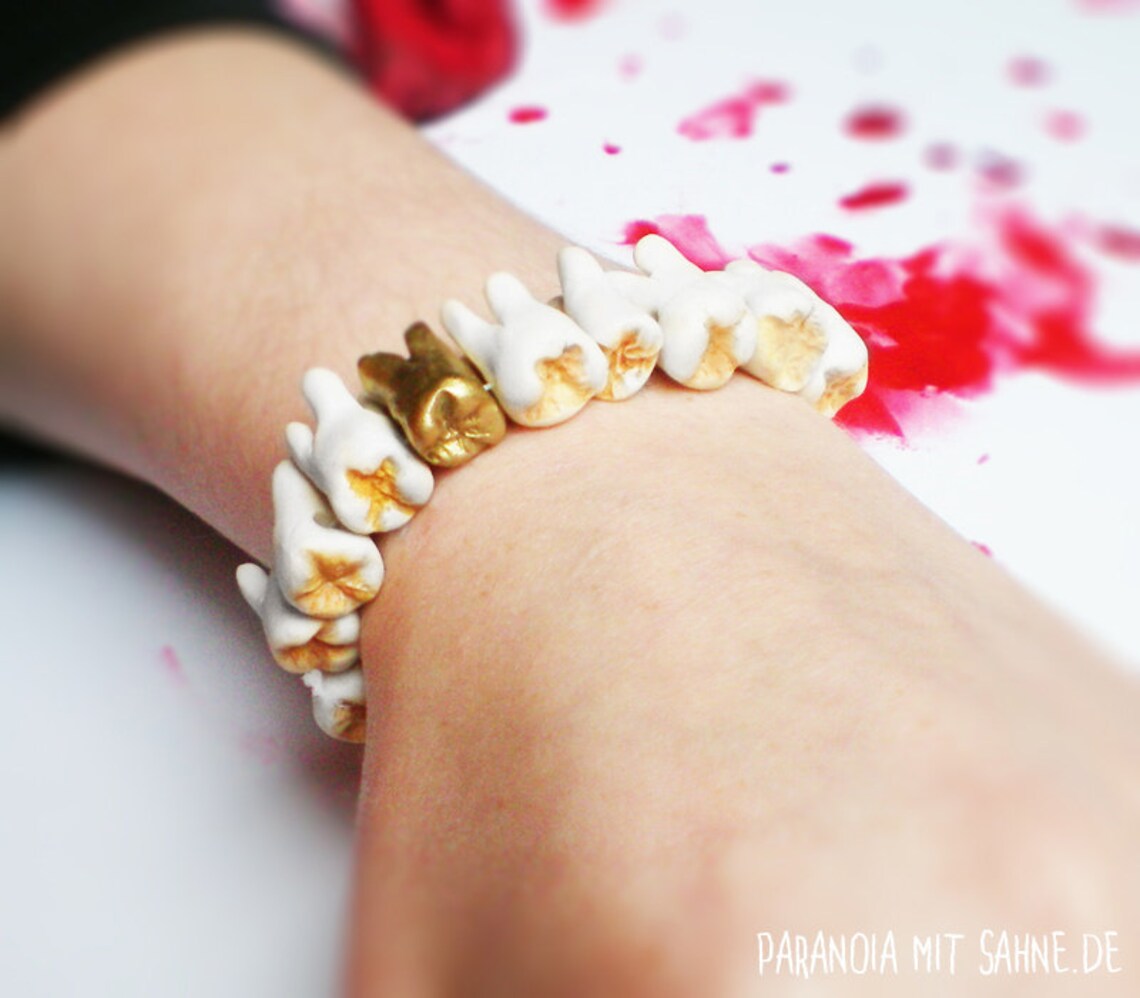 ORIGINAL Human Teeth Bracelet Etsy
