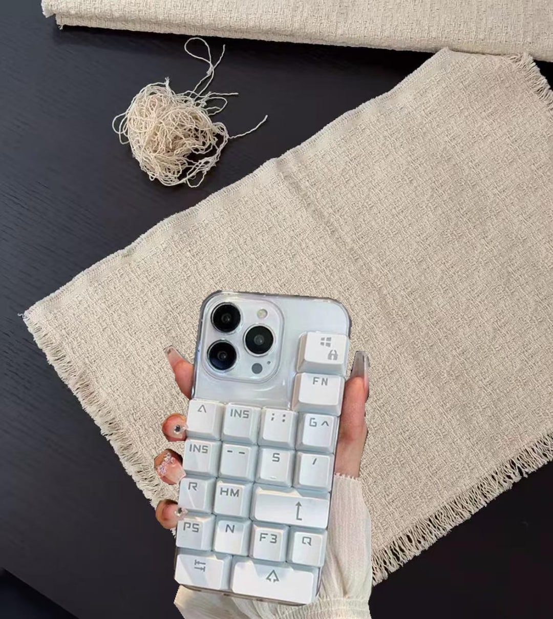 Creative 3D Keyboard Phone Case for iPhone 17 16 15 14 13 Pro Max,funny ...