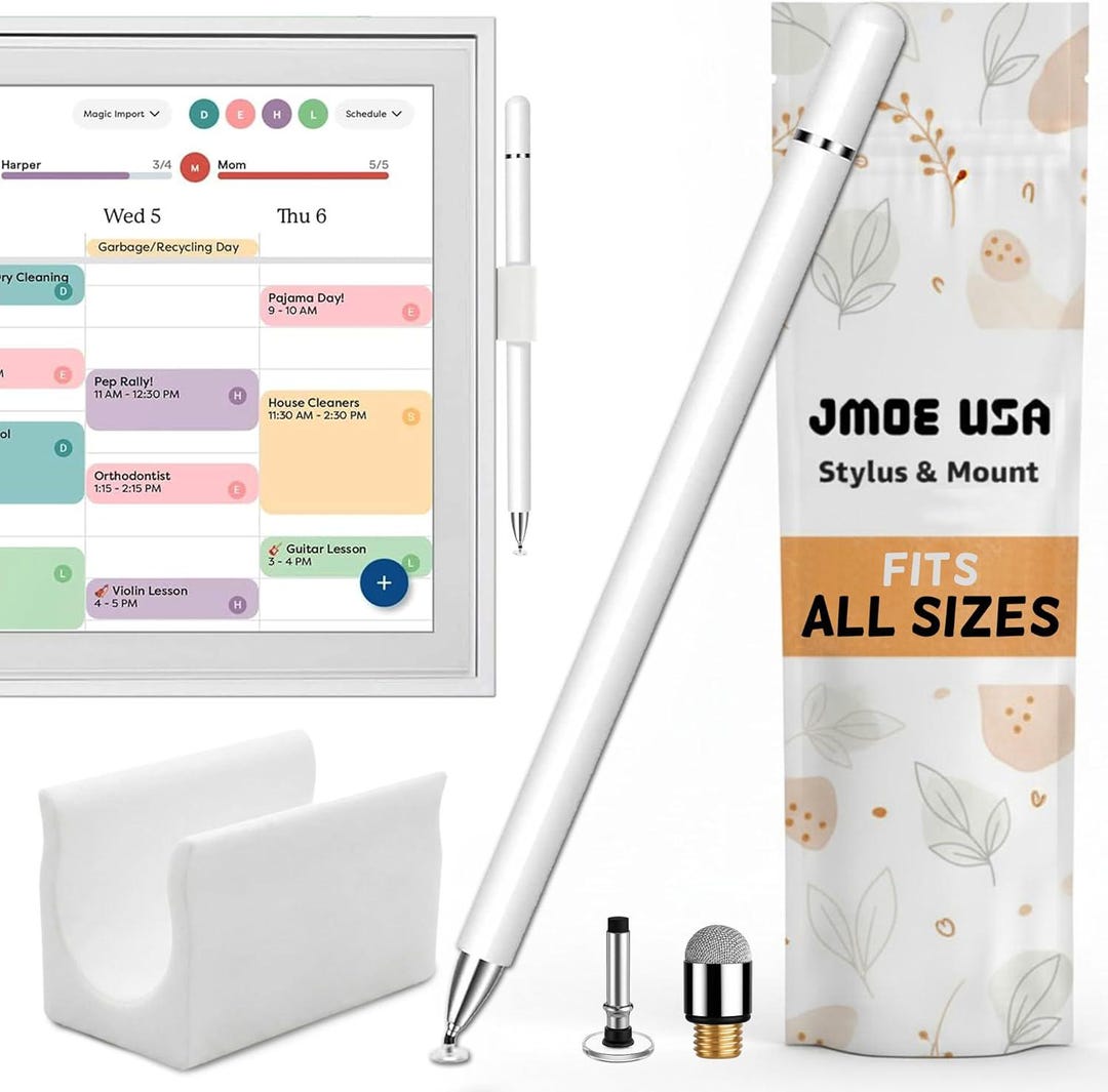 Jmoe USA Stylus and Mount Compatible With Skylight Calendar | Dual Tip ...