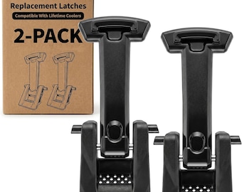 Replacement Cooler Latches Compatible with Lifetime Coolers, Improved Rubber and Polymer Material | Set for Hard-Sided Cooler (2-Pack)