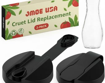Good Seasons Cruet Lid Replacement | BPA-Free Plastic, Tight Seal (2-Pack)