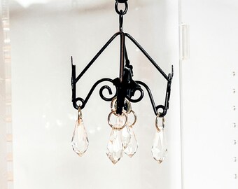 Gothic Chandelier Climber | Hanging Jumping Spider Enrichment | Enclosure Terrarium Decor