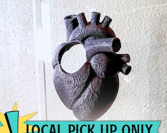 RECOGIDA LOCAL: Piel en forma de corazón para araña saltarina / Decoración gótica anatómica / Accesorio para terrario