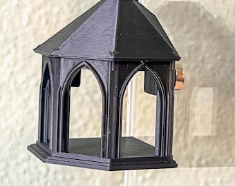 Cenador de esquina / Decoración gótica para araña saltarina / Arcos medievales / Parte trasera abierta