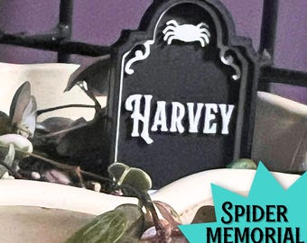 Monumento conmemorativo de la araña saltarina / Homenaje a la pérdida de una mascota / Puente arcoíris personalizado / Lápida