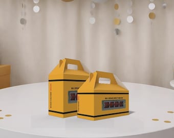 Monsters inc scream canister party favor treat gable candy gift boxes birthday party event decorations