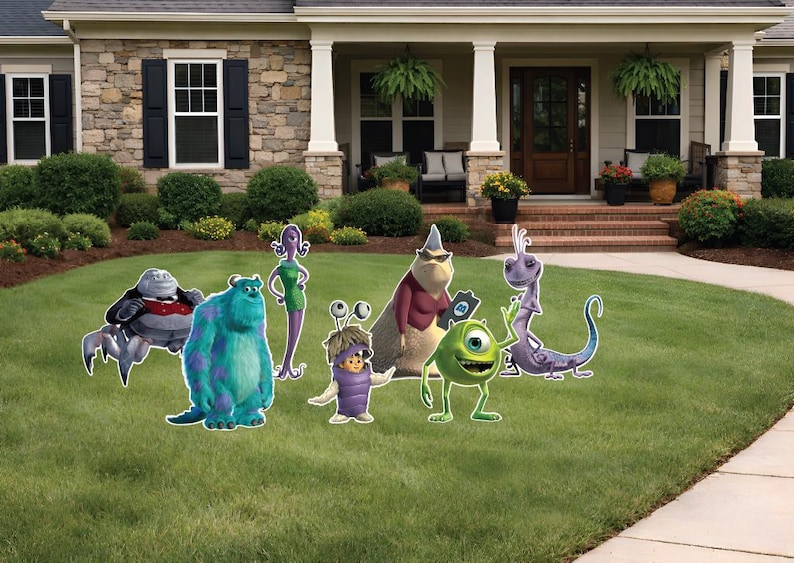 Boo And Randal Monsters Inc Movie Characters Sully Mike Celia Roz Waternoose Randal ...