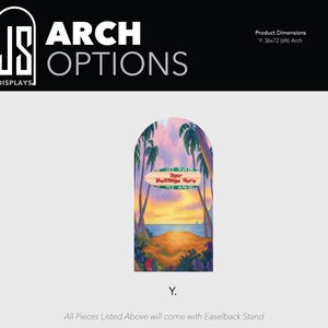 Lilo and Stitch cartoon movie version luau Hawaiian beach themed arch backdrop party photo wall sign decor display image 5