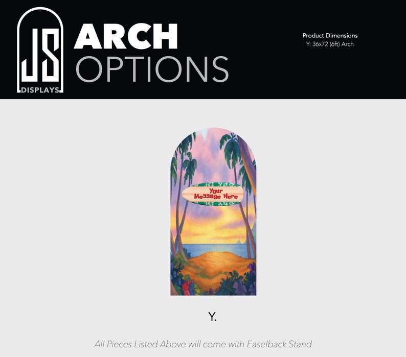 Lilo and Stitch cartoon movie version luau Hawaiian beach themed arch backdrop party photo wall sign decor display image 5