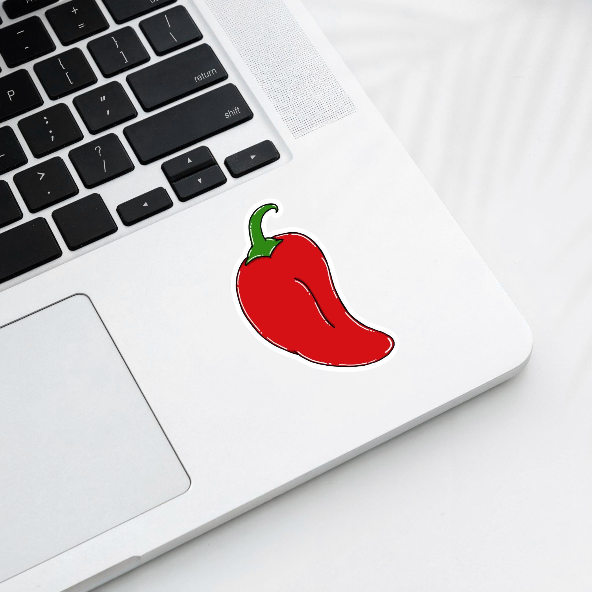 Red Chili Pepper Sticker | Hand-drawn Vinyl Decal (kiss-cut) - Etsy