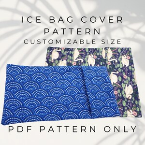 Customizable Ice Bag Cover Pattern PDF PATTERN ONLY