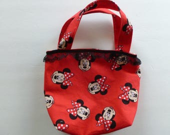 Red Minnie Mouse Lined Purse for Girls, Children's Handbag