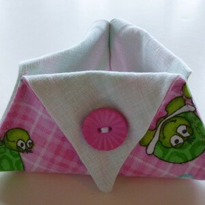 Turtle thread catcher for sewing or craft projects, gift for sewer, gift for crafter; loose thread holder