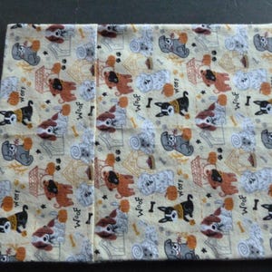 11"x14" ice bag cover; Dogs large flannel ice bag cover; reusable large ice bag cover; washable large ice cover; apply ice easily