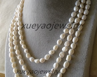 Collier Argent Sterling 5 Brins Avec Perles Roses Tica - 18 Pouces - Occasion