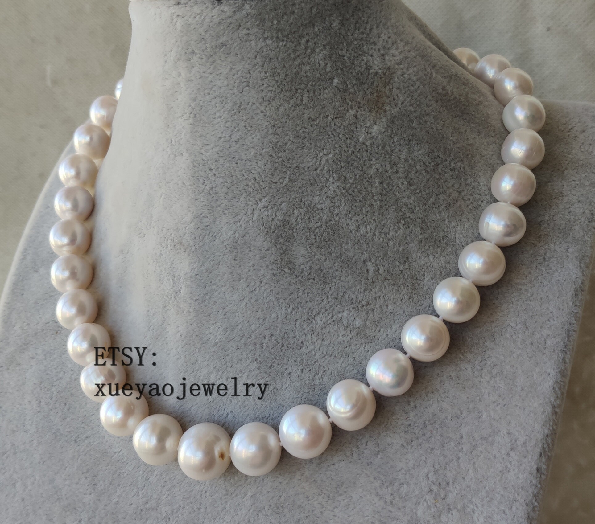 ☆TATIANA☆ White natural freshwater pearl necklaceNZ1191 7b74b8a1-eac1-4e42-ae13-