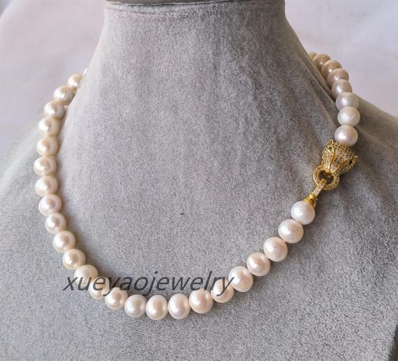 [LLOYD] 韓国☆Natural freshwater pearl 3mm Necklace 3 Strand Natural 5-9mm White Freshwater Pearl Necklace 18-20