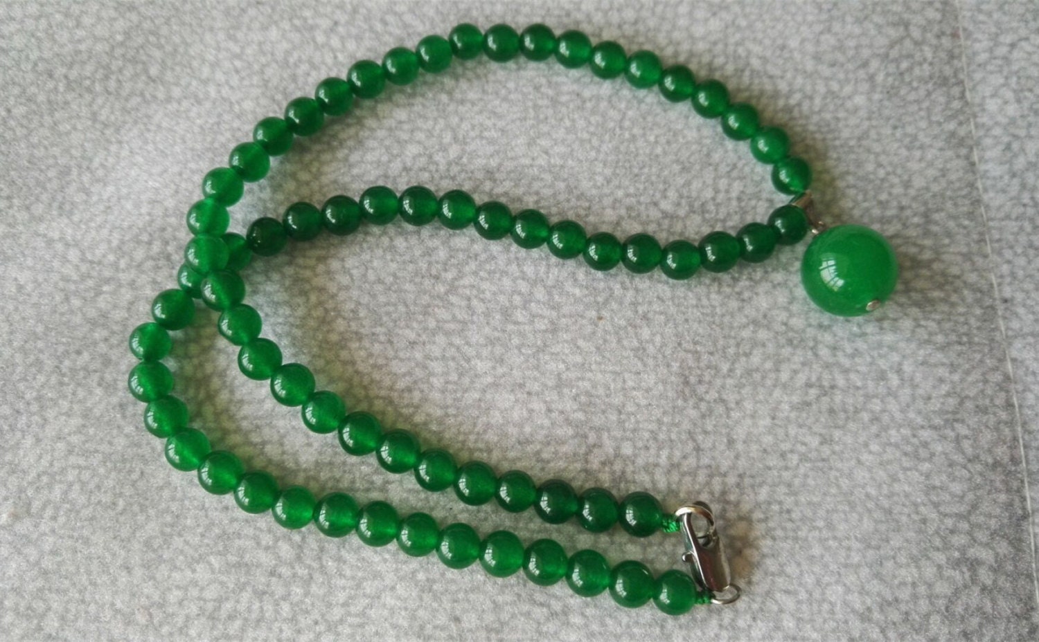 Jade Necklace Green Jade Necklace Jade Necklace Pendant 6mm - Etsy