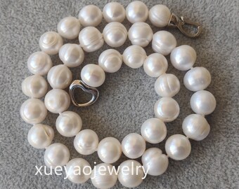 Perles D'eau Douce 10-11 Mm Pour Collier Chapelet - Lot, Neuves, Création Bijoux