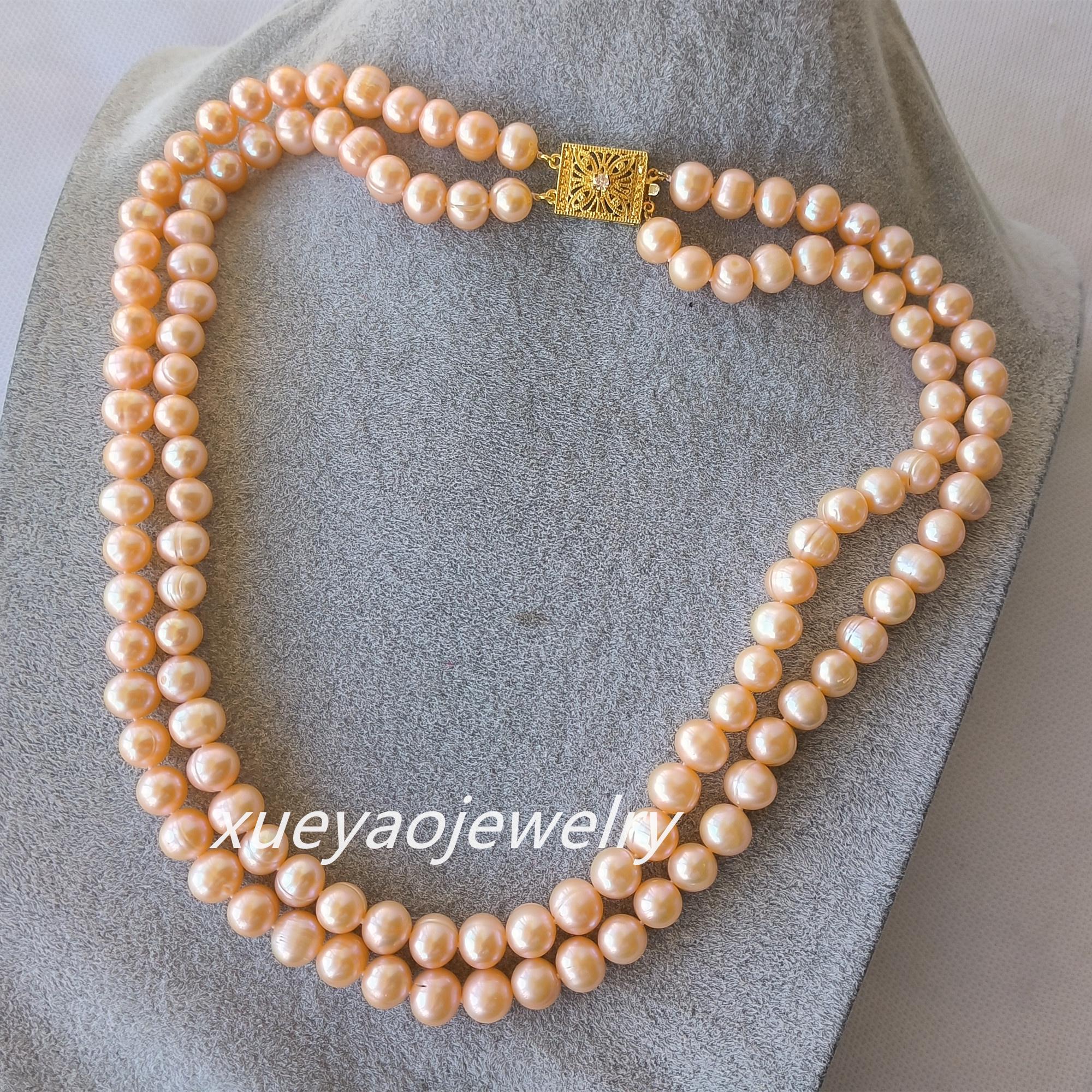 Collier Double Rang Perles De Culture Eau Douce - Multicolore, Occasion Bon état