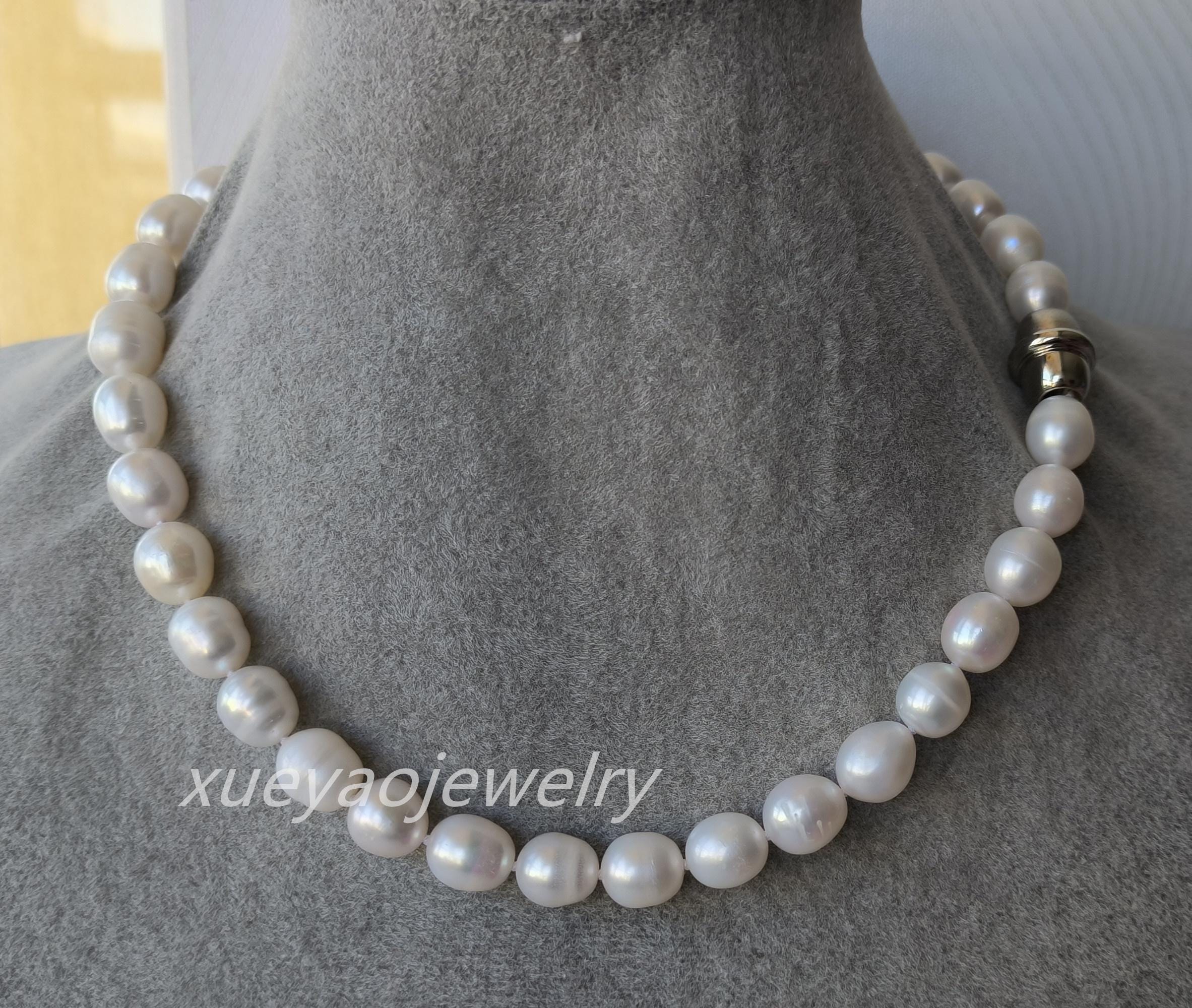 Freshwater Pearl Chain Necklace In Silver | Lisa Angel - Foto 12