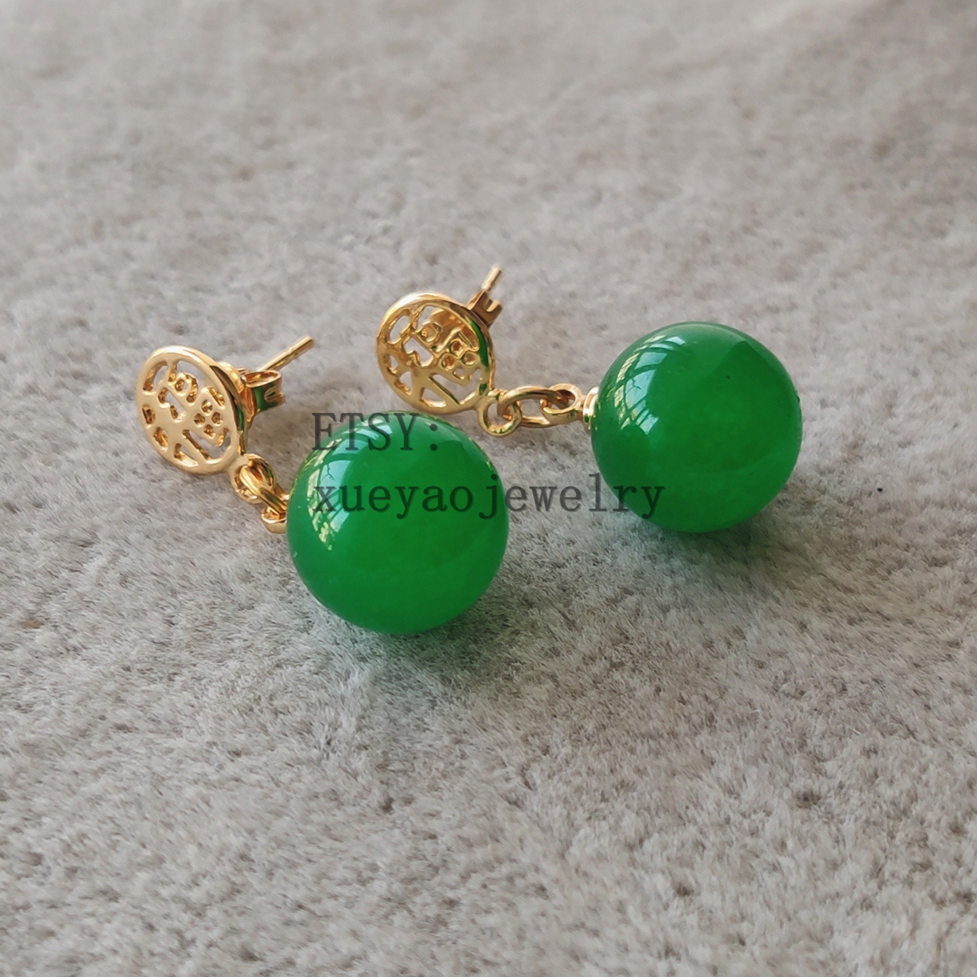 Orecchini In Giada Rosa A Cuore - Bottega Orafa Baldi - Foto 2