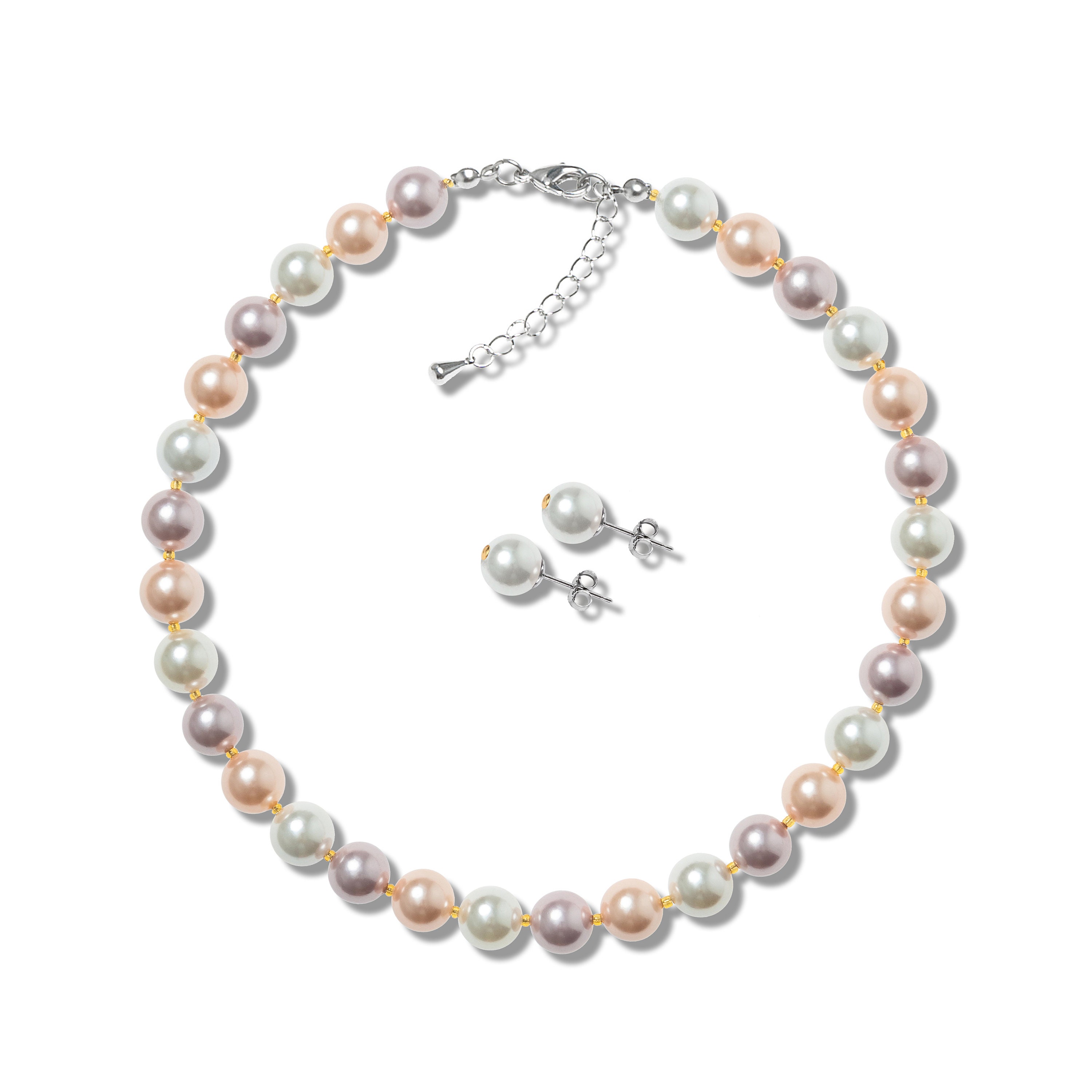 CHANEL SET PEARL NECKLACE EARRING WOMEN – Batool Store