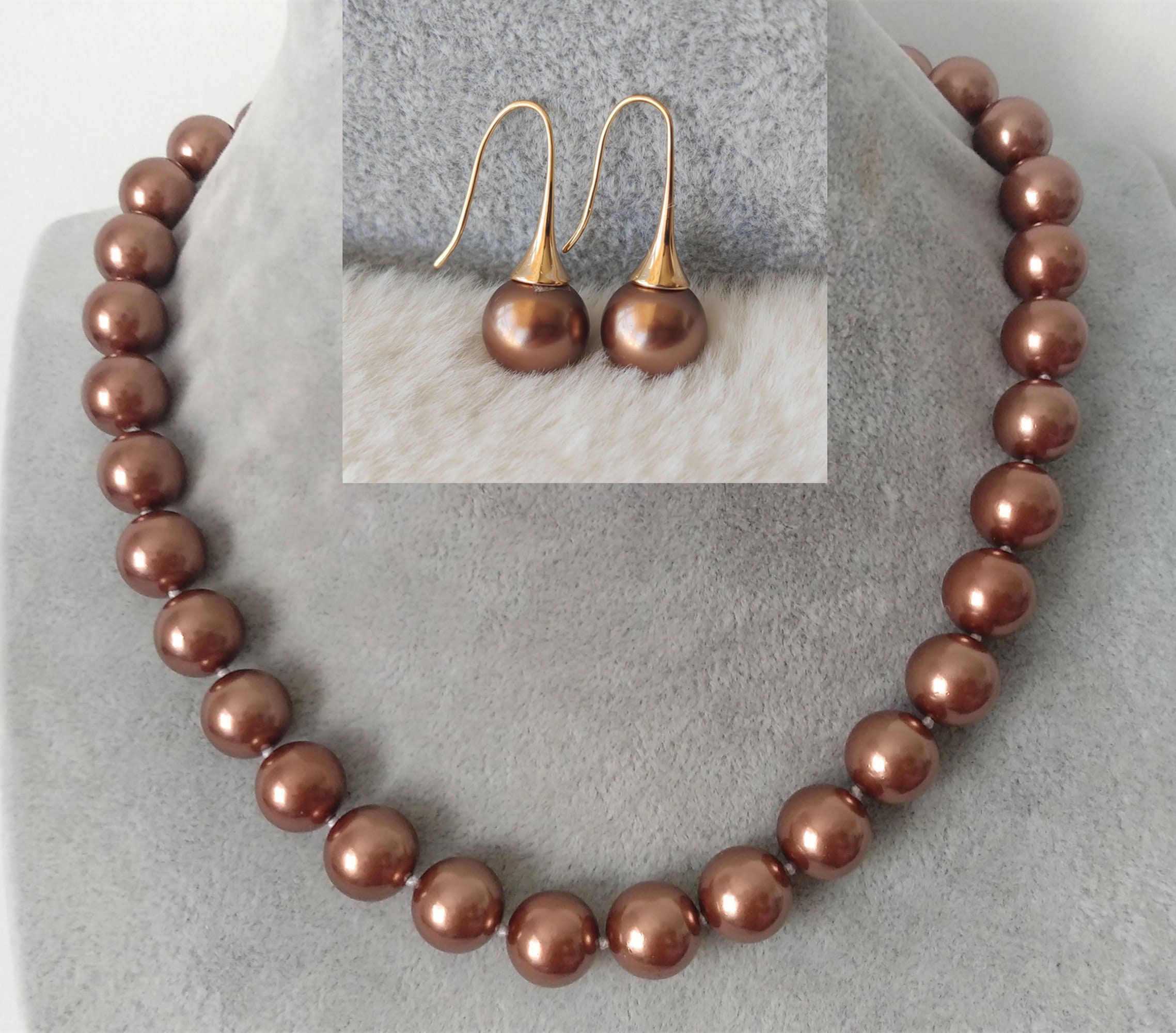 Buy Brown Necklace Set Online In India India